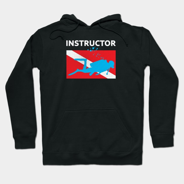 Scuba Diving Instructor Hoodie by WAADESIGN